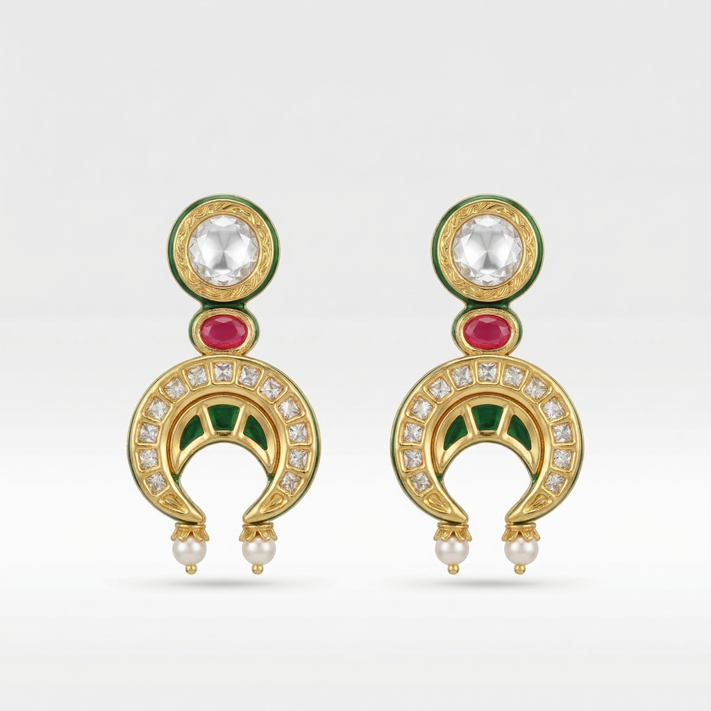 Chand Noor Kundan Earrings