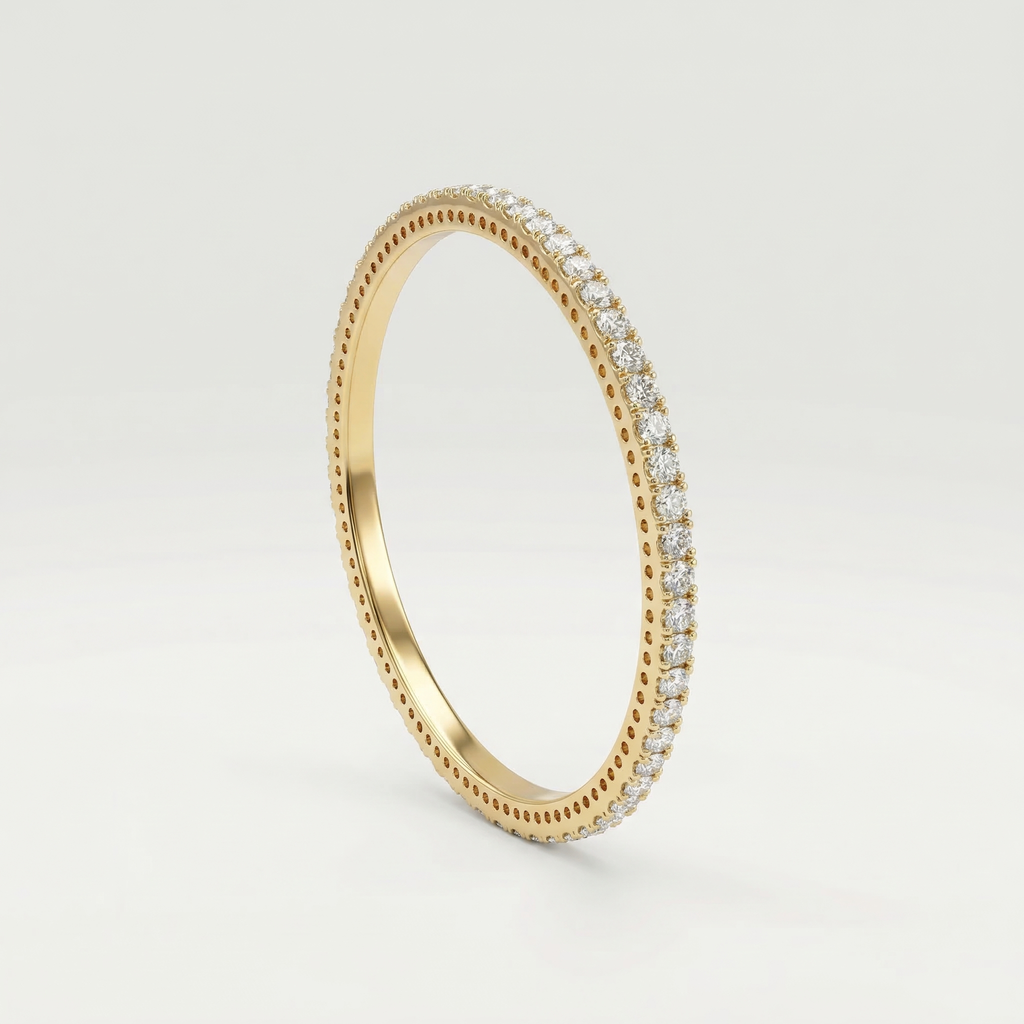 American Diamond Zirconia Studded Golden Bangles Set Of 4