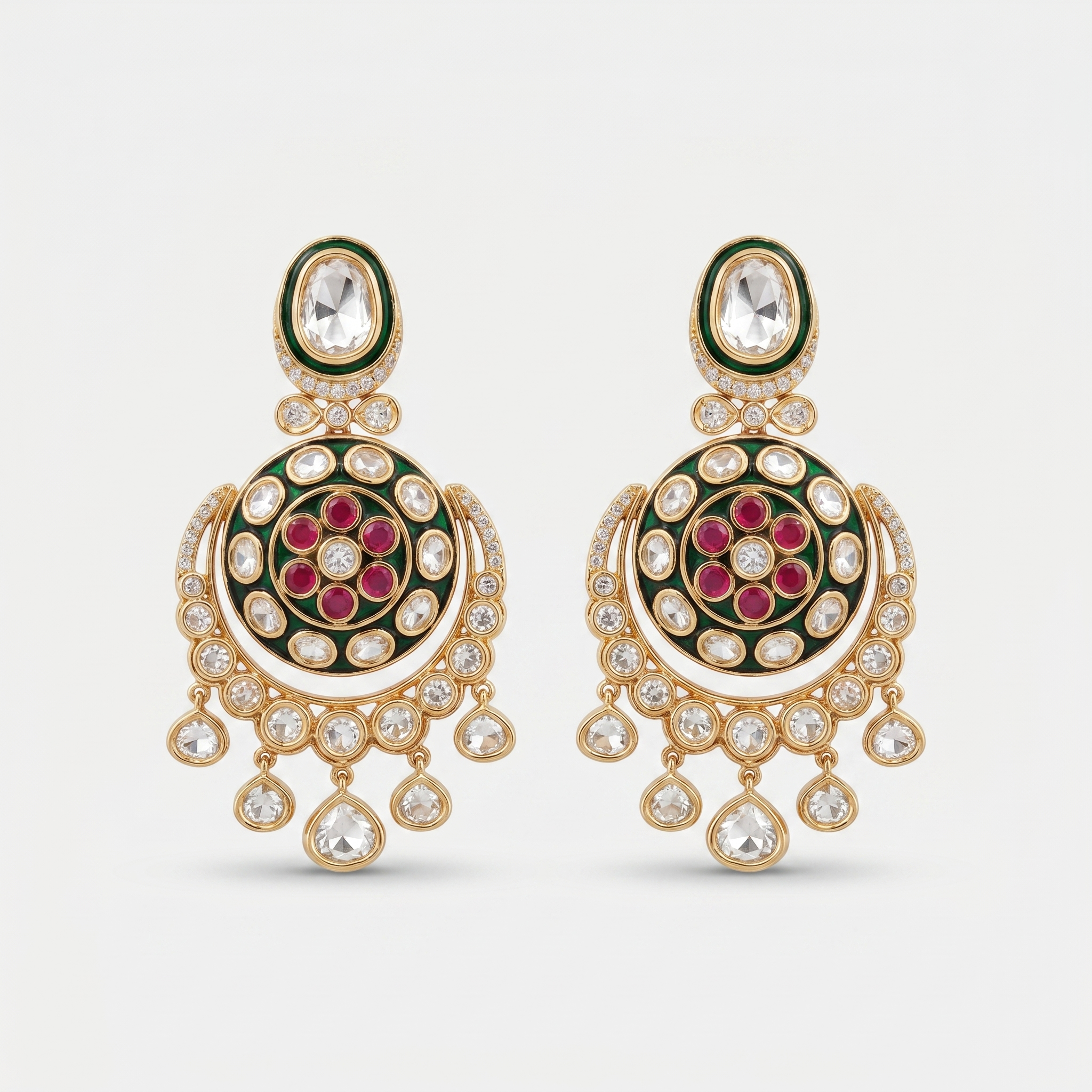 Kundan Noor Chandbali Earrings