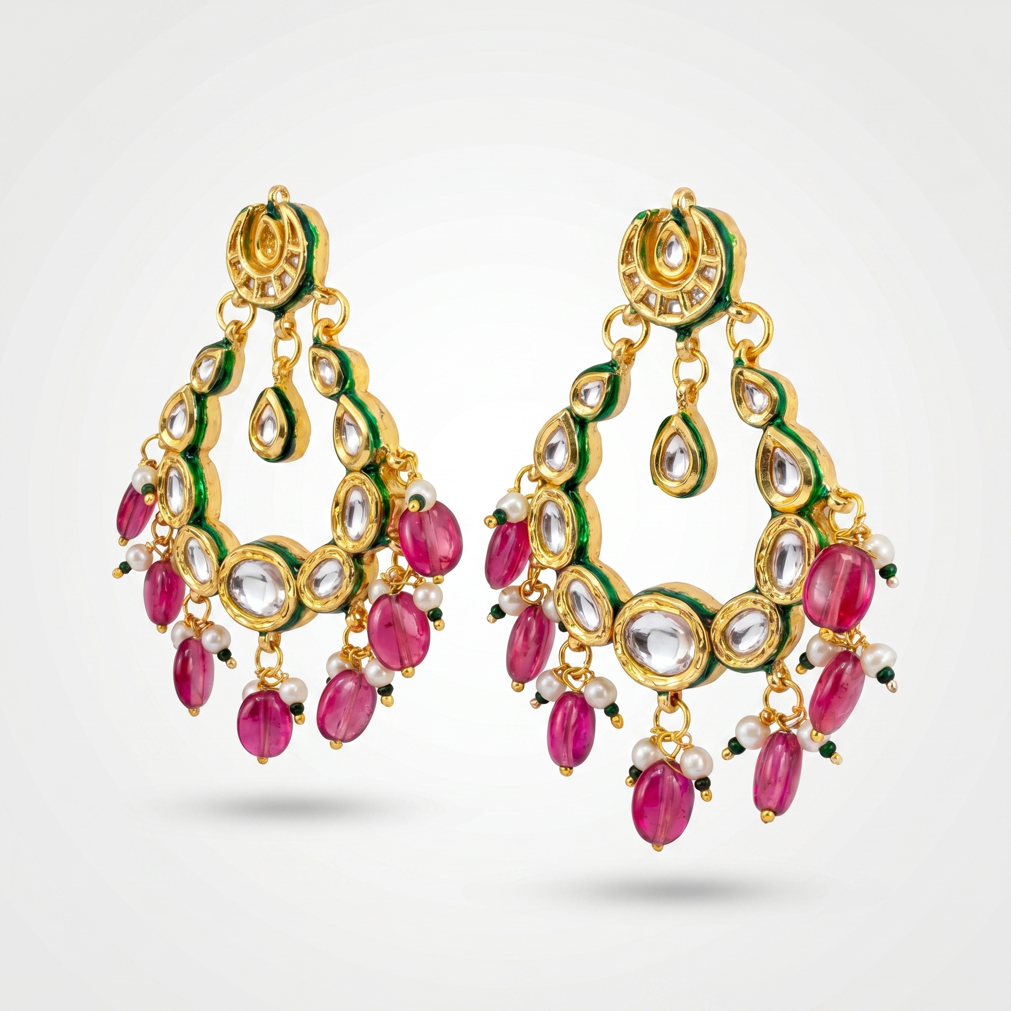 Chandbali Kundan Earrings
