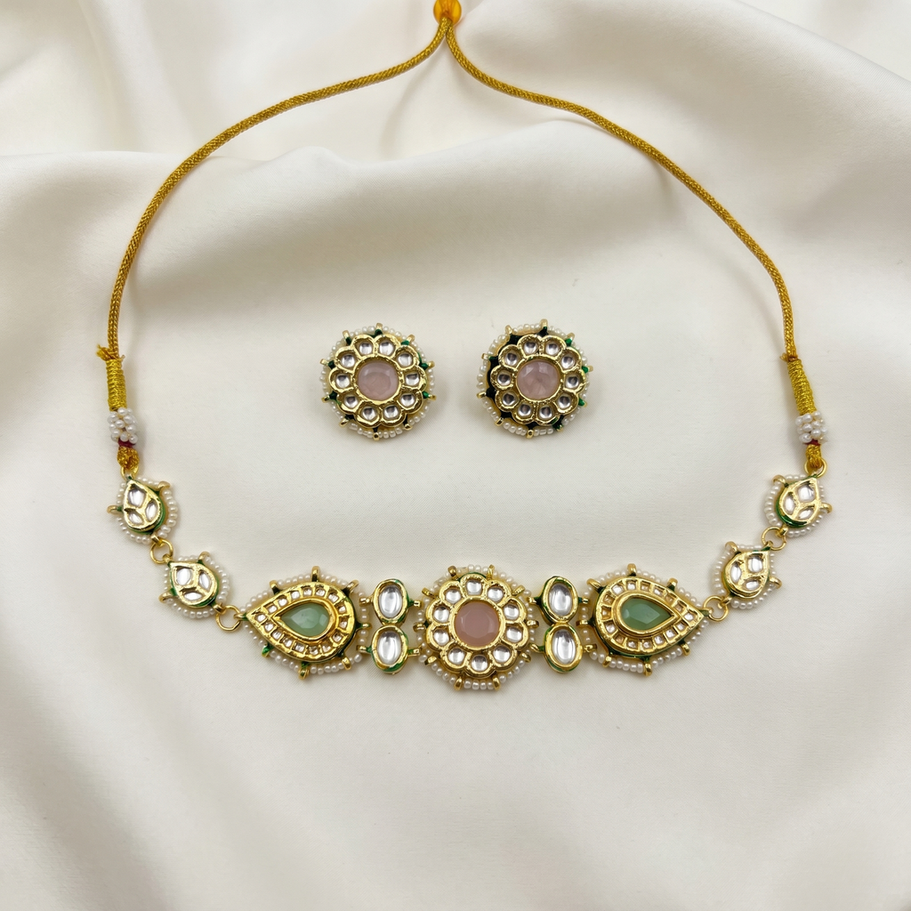 Gulrooh Pastel Polki Set