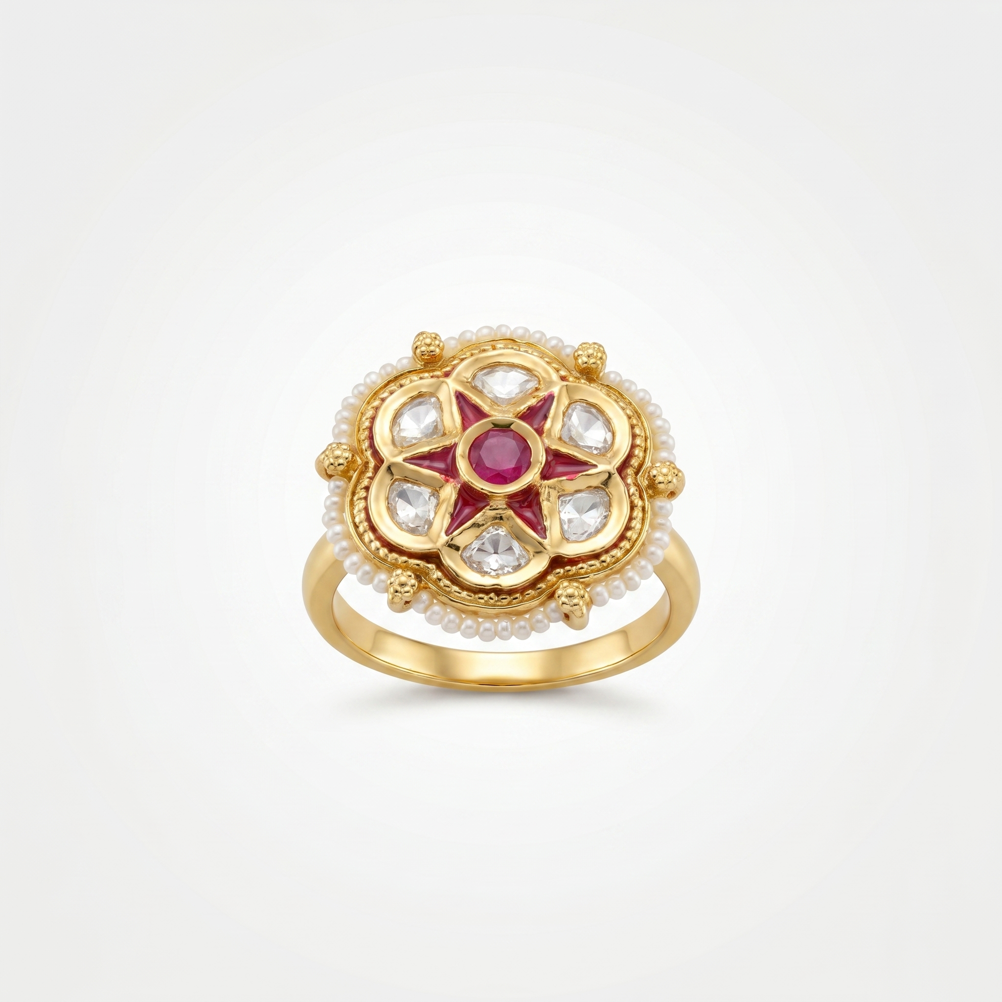 Ruhani Polki Ring