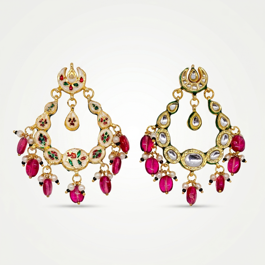 Chandbali Kundan Earrings