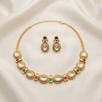 Oval Shaped Moissanite Choker Set