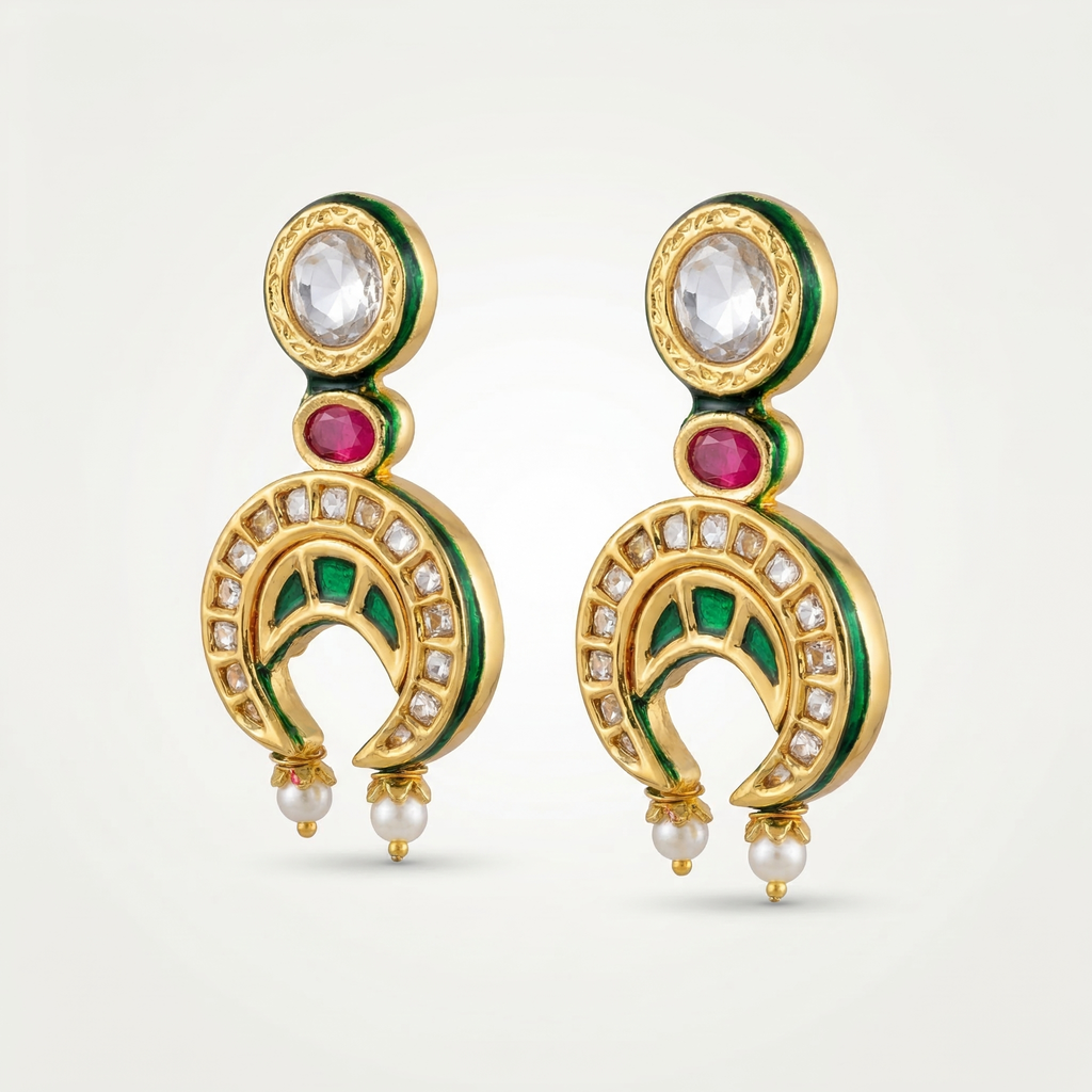 Chand Noor Kundan Earrings
