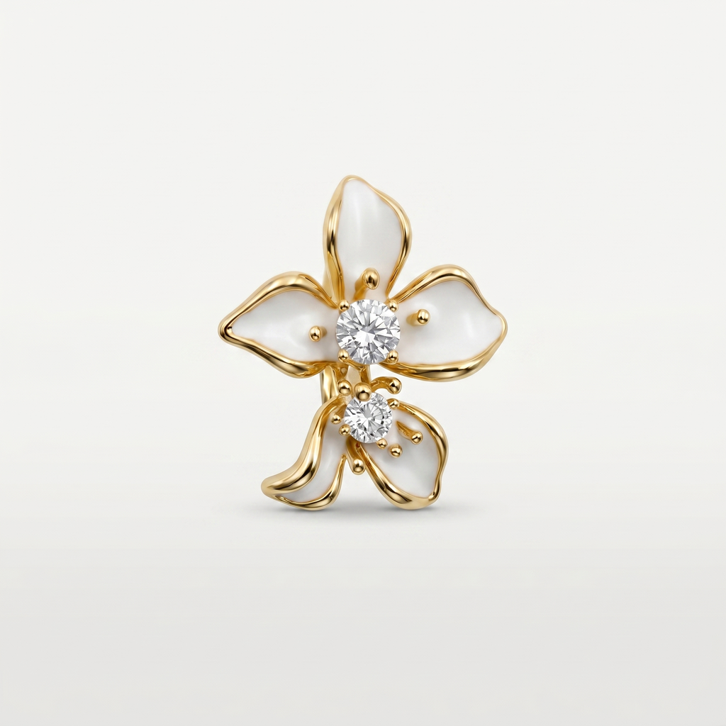 Blush Bloom Floral Ring | Anti-tarnish