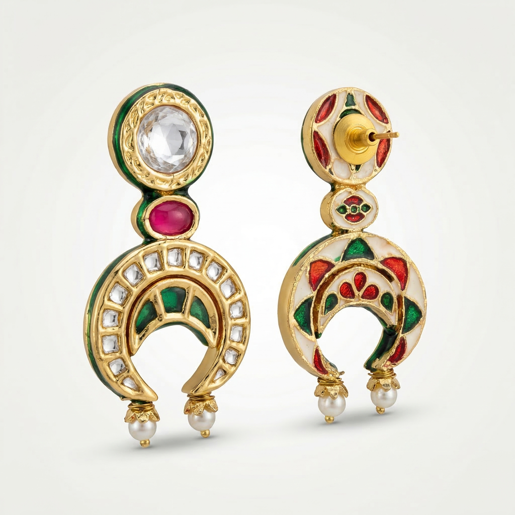 Chand Noor Kundan Earrings