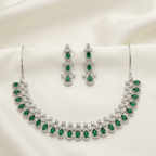 Emerald Green American Diamond Set