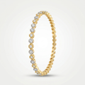 Dual Tone Zirconia Studded set of 4 Bangle