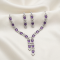 Royale Purple Cascade American Diamond Set