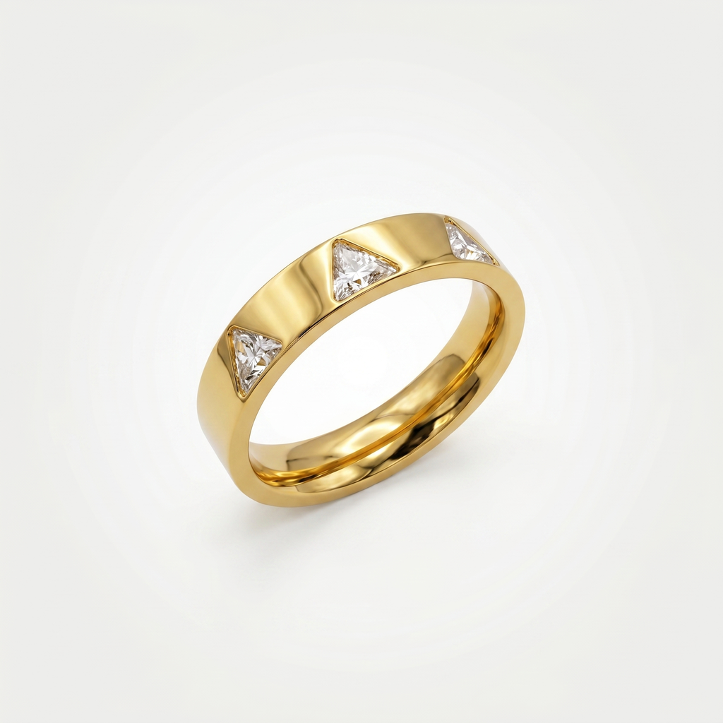 Triora Crystal Band Ring | Anti-tarnish