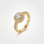 American diamond Halo Ring