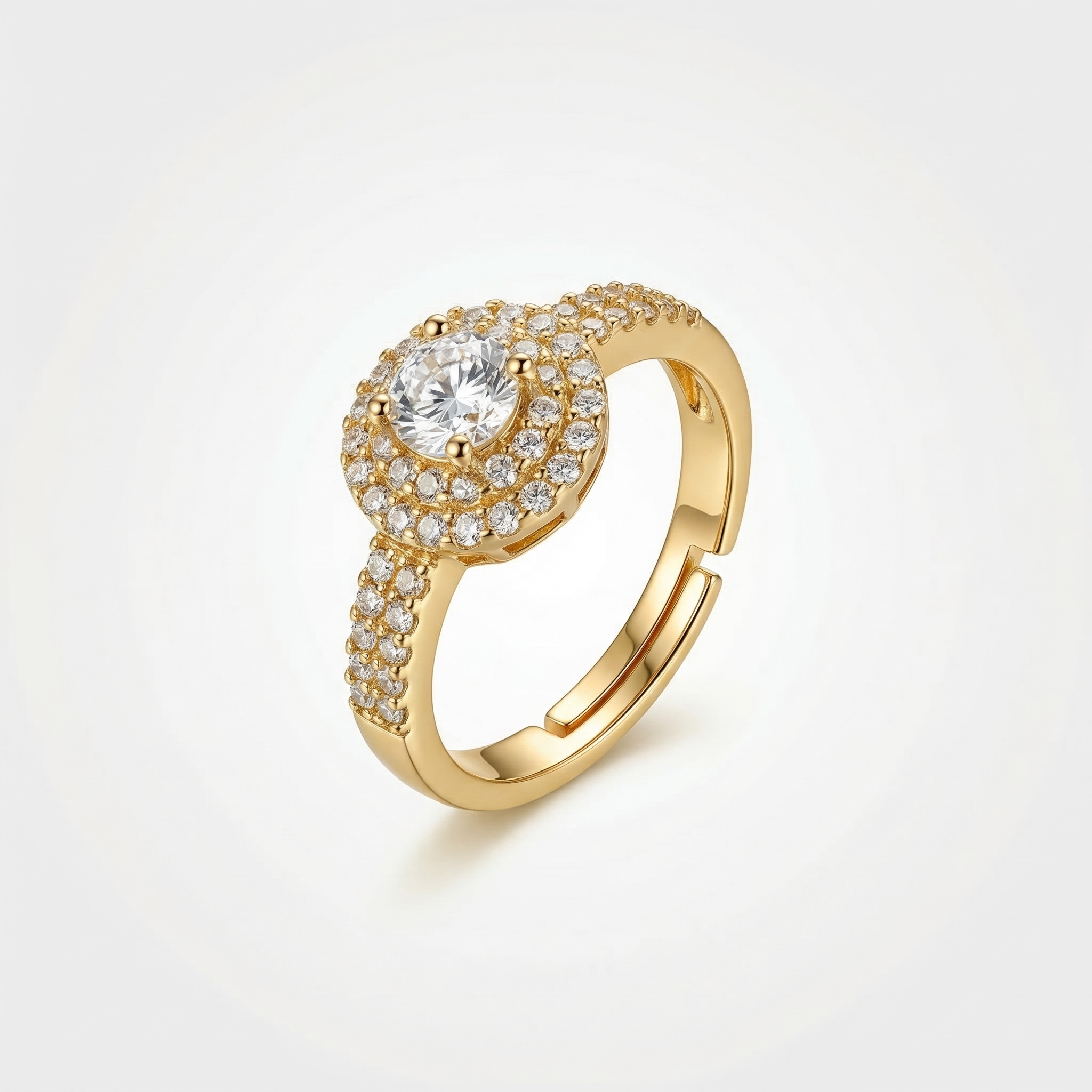 American diamond Halo Ring
