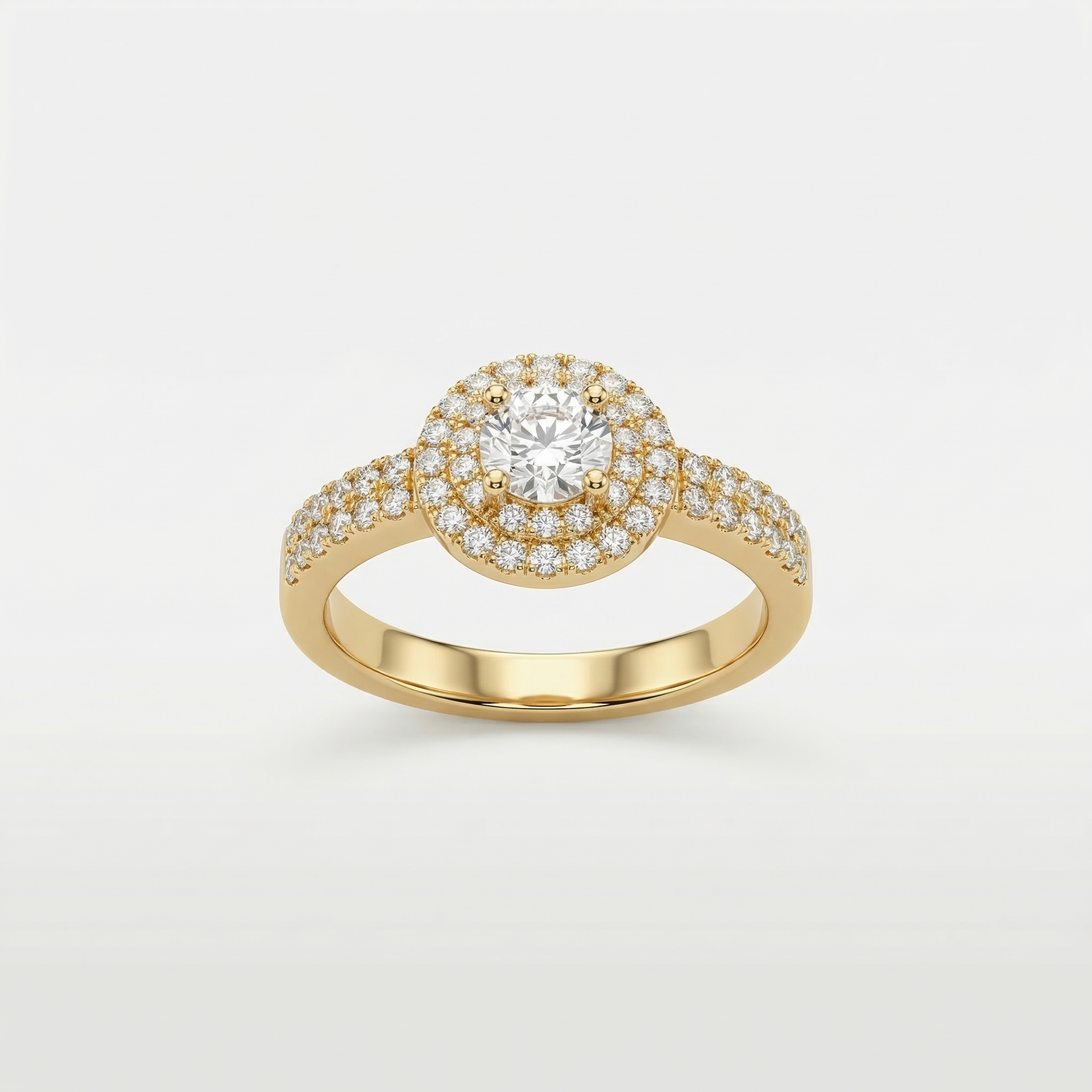 American diamond Halo Ring