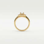 American diamond Halo Ring