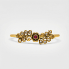 Ruby red center stone bracelet